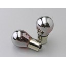 Lampje Chroom / Zilver 12v 21w BU15s (per paar)