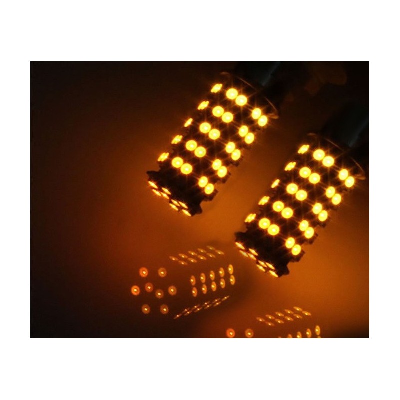 LED BA15s Amber 21W knipperlicht (per paar)