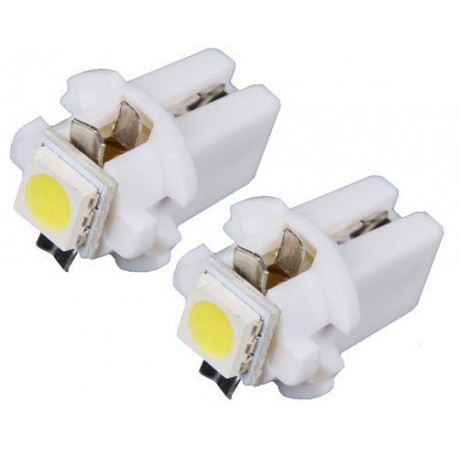 LED wit B8.5D T5 dashboard licht (per paar)