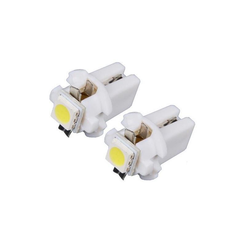 LED wit B8.5D T5 dashboard licht (per paar)